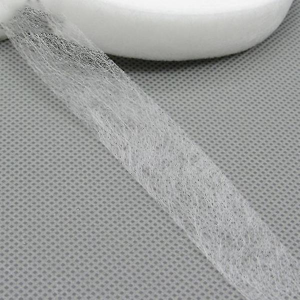 1 rulle dubbelsidig fållband hantverk webbsömnad häxkonst ingen sömnad diy strykjärn på tyg 0.9cm