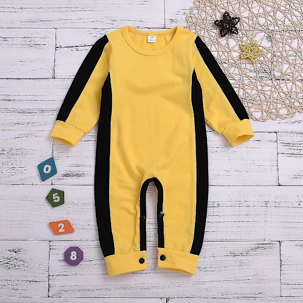 Tib Baby Bruce Lee Dragt, Nyfødt Baby Jumpsuit 90