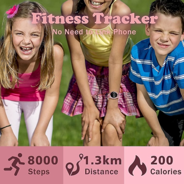 Børneur, teenager drengeur Digital Sport Fitness Tracker, med alarm/kronograf/vandtæt til drengepigegave 5-17 år (hvid)