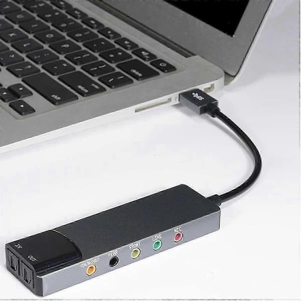 6-i-1 computer lydkort 5.1 USB eksternt lydkort multifunktions lydkonverter til notebook A SZRH A-S