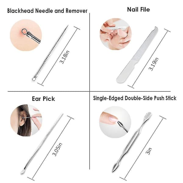 7-delad nagelklippare set nagelkonst set
