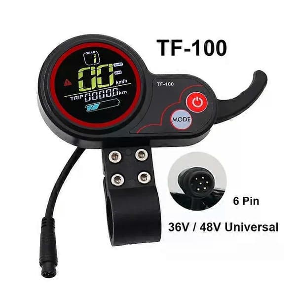 36V 16A 48V 20A Borstlös Motorstyrenhet TF-100 LCD-displaymätare för Kugoo M4 Elscooter Cykelmodifiering