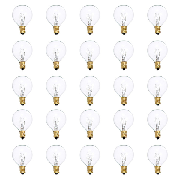 G40 Glödlampor Ersättning G40 Tungsten Glödlampa 7W 220-240V Klar Globe Glödlampa E12 Bas Glödlampor