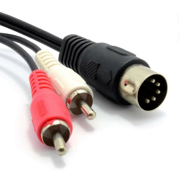 5 Pin DIN Plugger Hann til 2RCA Audio Video Kabel for Elektrofonisk Bang&Olufsen 0.5m