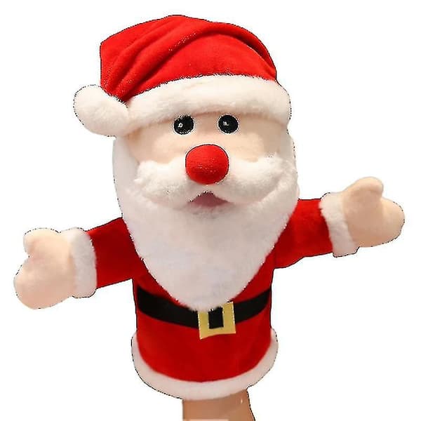 Snögubbe, älg, jultomte, handdocka, julhanddockor för småbarn