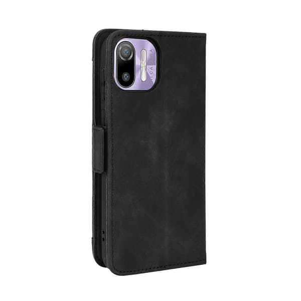 Læder telefoncover med kalvemønster til Ulefone Note 6 / Note 6P (Pink) Black