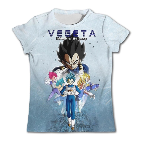 Børnetrøjer Dragon Ball Z T-shirt Anime T-shirts Cartoon Goku T-shirts Drengetøj Børneoverdele 2024 Sommer Kortærmede T-shirts TX-2730 Kids 110cm