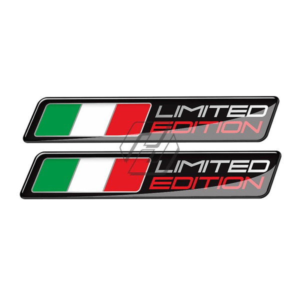 Italiensk flaggklistremerke for motorsykkel, 3d-etikett, begrenset opplag, for etui, for Piaggio Vespa Aprilia Ducati