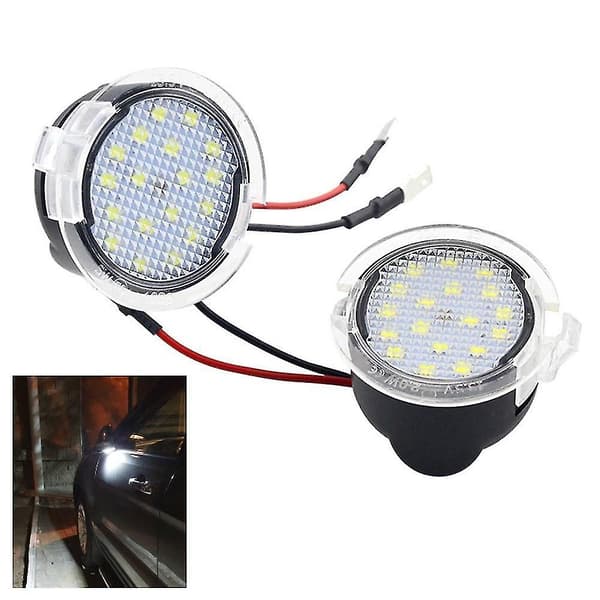 2 stk. 18 LED Under Mirror Puddle Light til Ford Mondeo S-max Edge Explorer F-150