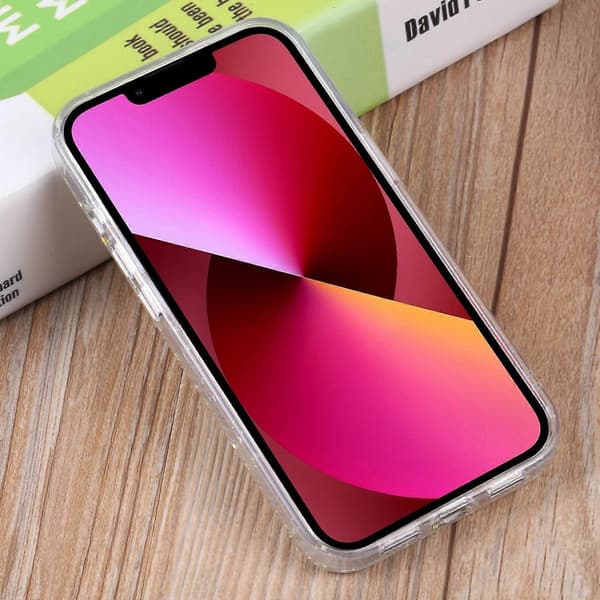 DFANS DESIGN Stjerneklart Himmel Epoxy Telefoncover Til iPhone 14 Silver