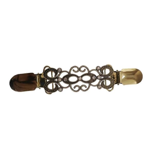 Genser Sjal And Krage Klips Gull Brass
