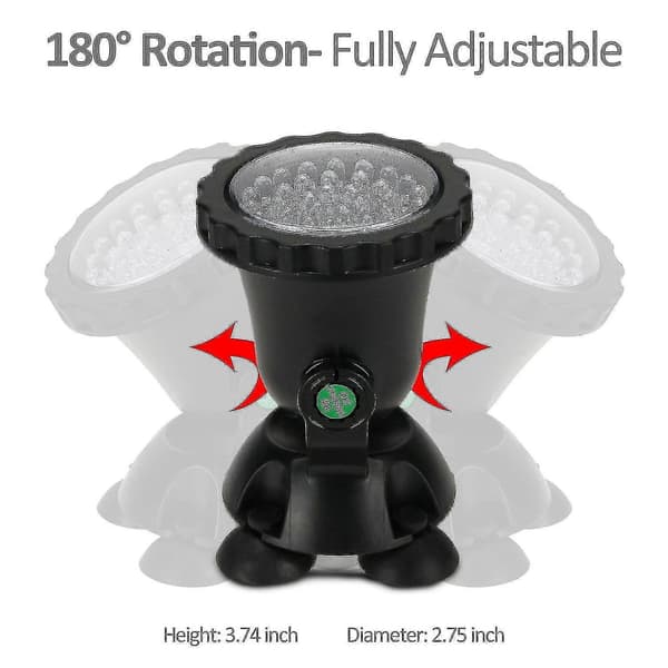 Ip68 Undervandslys Vandtæt Nedsænkelig Spotlight Med 36-led