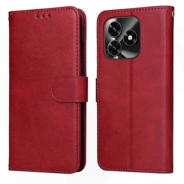 PU-läderplånboksfodral för Honor X5c Plus, Folio Flip Telefonfodral