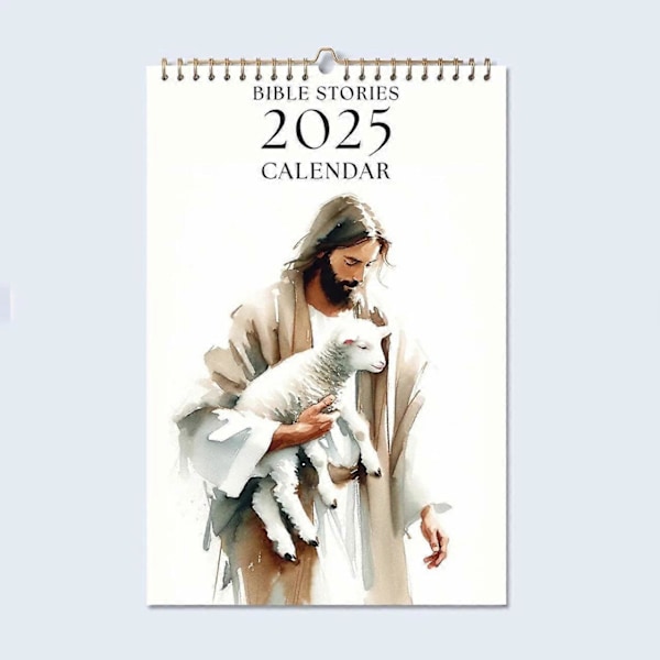 Jeesus-kalenteri 2025 Raamatun jakeet Seinäkalenteri 2025 Kristillinen kalenteri 2025 Uskon Jeesuksen kuukausisuunnittelija 2025 Kalenteri 1PCS