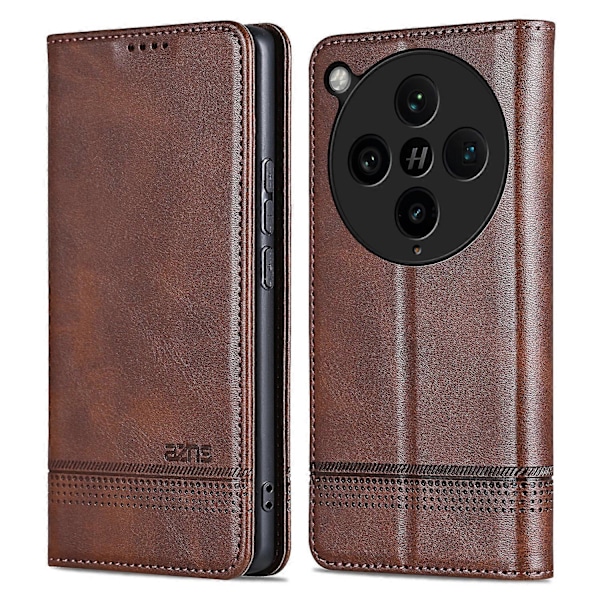 För Oppo Find X8 Pro 5G Fodral Nappa Textur PU Läder Plånbok Telefonfodral Green