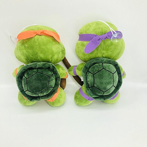 25 cm Teenage Mutant Ninja Turtles Tmnt Leo Raph mjuk plyschdocka leksak Red