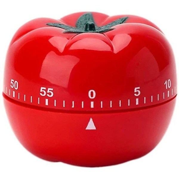 Kökstimer, manuell, formad mekanisk roterande väckarklocka, 60 minuter, för matlagning av tomat