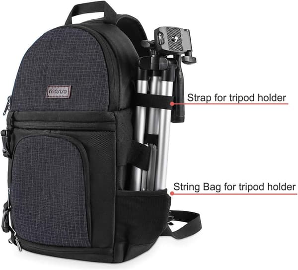 Camera Bag Sling, Bag for Mirrorless Cameras Shockproof Photo Bag Backpack with Tripod Holder & Removable Modular I