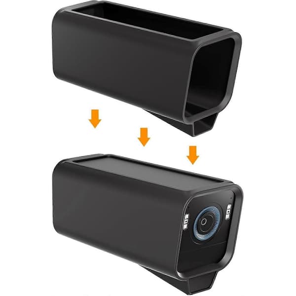 För Eufy S3 Pro Kameraväska, Vattentätt Silikonfodral för Eufy Security Säkerhetskamera (4-Svart)