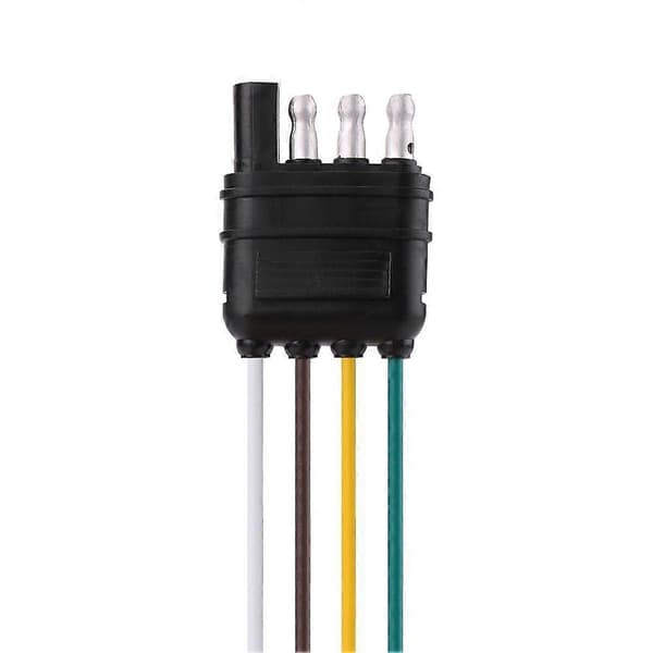 6-24V 4-pins flat tilhengerpluggkontakt ledningsadapter for campingvogn tilhengerfeste