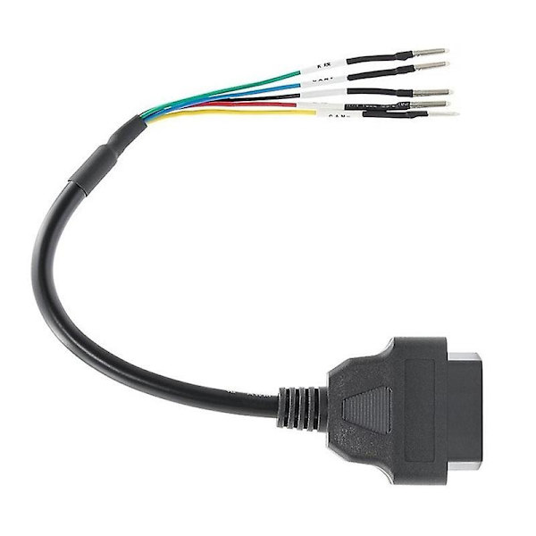 16 Pin Obd Obd2 Hun K Line Can Line Jumper Tester Connector Bil diagnostisk forlængerkabel Black