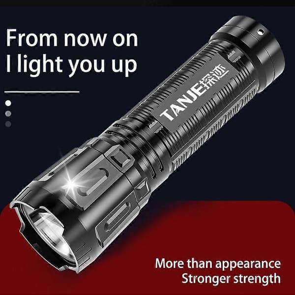 Vahva Kirkas Mini Led Taskulamppu USB Ladattava Virtapankki Toiminto