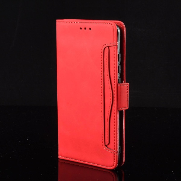 Kompatibel med Nokia 8.3 cover Justerbar löstagbar korthållare Magnetisk stängning Case Red A