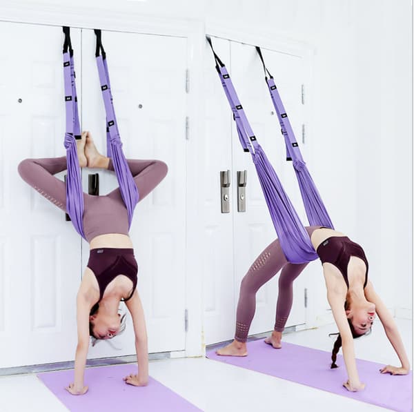 Yogastretchbälte, nedre midjetränare, upp och ner väggrep, Aer