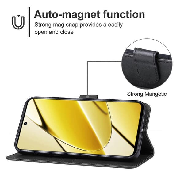 Läderfodral för Realme 11 5G Black