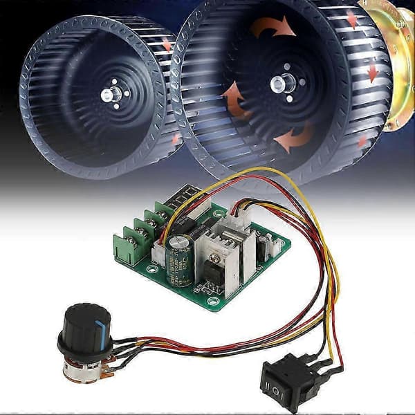 DC 6V-60V 0-100A Variabel Hastighetsmotorstyring med Digital Skjerm