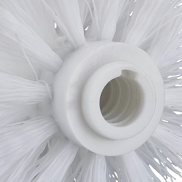 6 stk Toalett Erstatningsbørstehode Hvite Erstatningsbørster Diameter 8cm White 5pcs