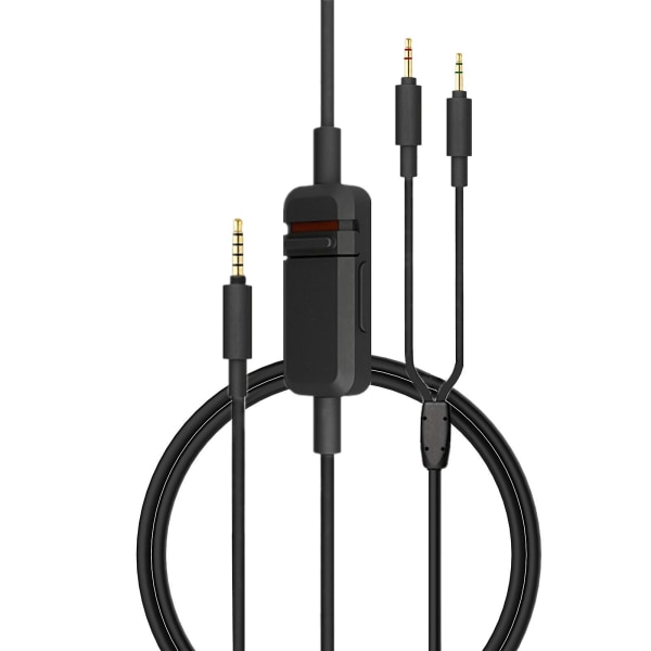 Stereohodetelefonkabel for Beyerdynamic MMX300 hodetelefonerstatningslinje Black