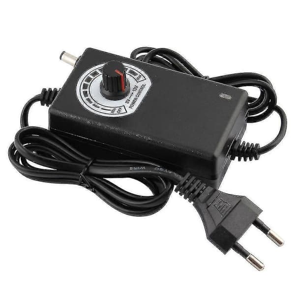 3v-12v 2a 24w Justerbar Strømforsyningsadapter Motor Spenningsregulator Us/eu Plugg US Plug