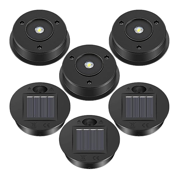 6 st Solar Lights Replacement Top 7 Lumens Solar Lantern Parts Led Solar Panel Lantern Lock Lights as shown