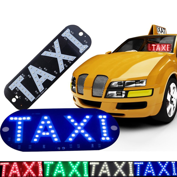 Taxi Led registreringsskylt Billjus Vindruta Hyttindikator Inuti Signallampa Red