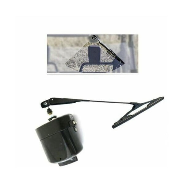 12v Universal vindrutetorkarmotor med arm och blad för Willys traktor 01287358 7731000001 Black