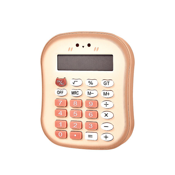 Standard lommeregner 12 cifre, skrivebordslommeregner med stort LCD-display til kontor, skole, hjem og erhvervsbrug Automatisk dvale. brown