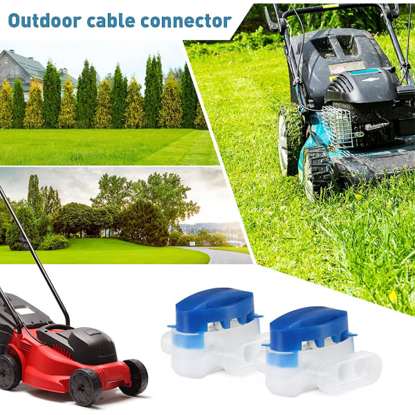 20-pack hartsfyllda kabelanslutningar för Automower Robotgräsklippare