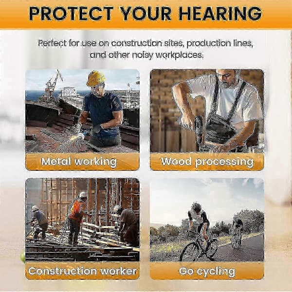Ørepropper Bluetooth-headset til arbejde, høreværn, velegnet til byggepladser og støjende omgivelser Edition 0701_cdb1