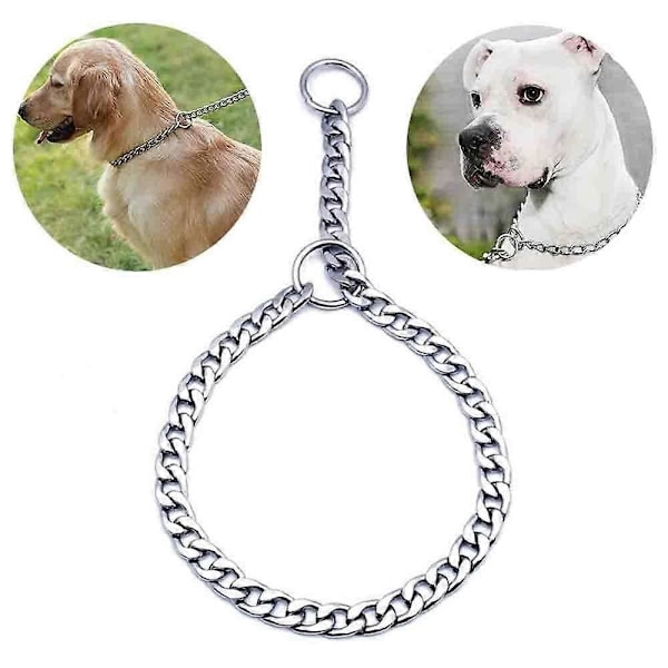 Vahvat metalliset koiraketjupannat / rautainen vetämistä estävä lemmikkipannan ketju 55cm