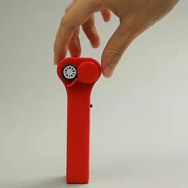 Dragkedja Rep Propeller Launcher Rolig Elektrisk String Controller Toy Red