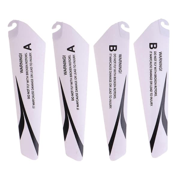 Pakke med 4 bladpropeller Oppgrader flyopplevelsen din for Copter A B Viftepadler Bladpropeller Deler Håndverk Svart Black