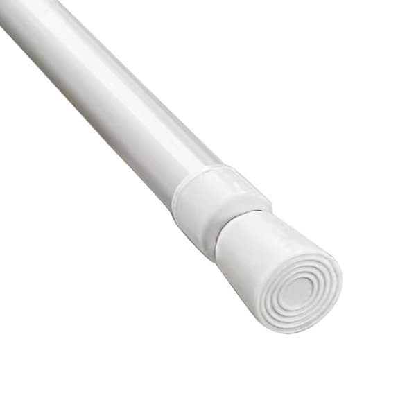 Duschdraperistång för klämning, utdragbar, 50-90cm, nickelfärgad