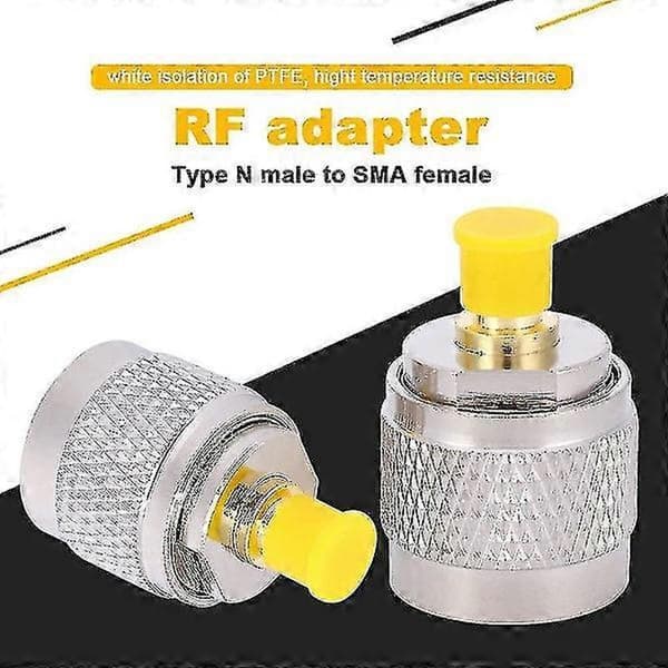 2 stk. RF-konnektoradapter N-han til SMA-hun testkonverter til 50 coax-adapter