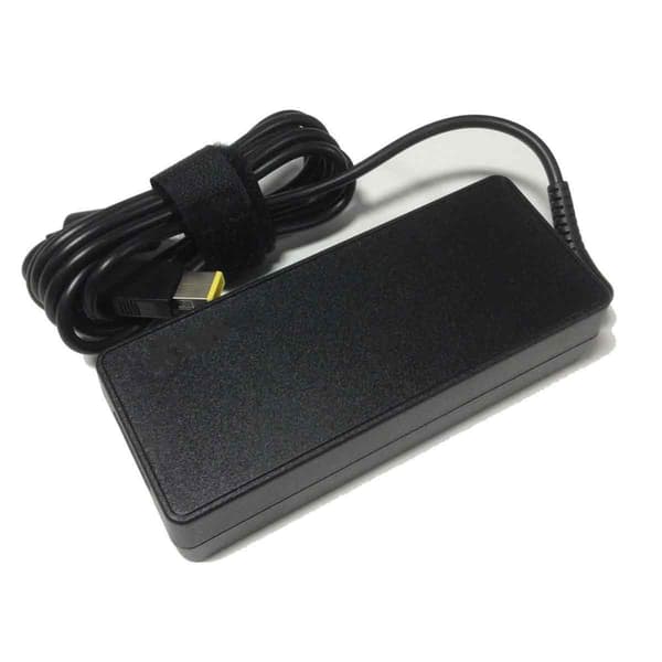 Lenovo ThinkPad Square USB Connector Compatible Charger, 90W AC Adapter with Overload Protection