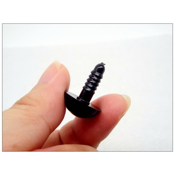 Amigurumi sikkerhedsøjne - 10 par (20 stk) Sorte øjne, 5 mm sorte xixl Black 5mm