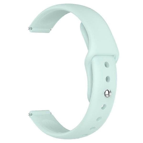 Erstatningsrem for 12mm Universal Smartklokke Reversspenne Silikonklokkerem LightBlue