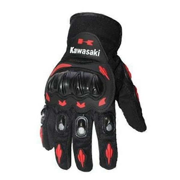 Handskar Nya 1 Par Kawasaki Hel Finger Motorcykelhandskar Motocross Luvas Guantes Moto Racing Skyddsutrustning Handske L Red