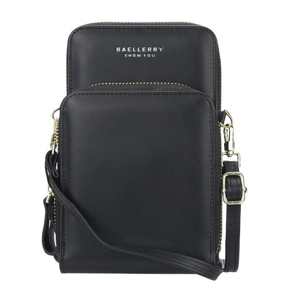 shoulder strap bag mobile bag with shoulder strap ladies black svart