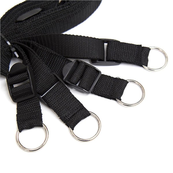 Mjuka lädermanschetter Set Justerbara remmar Kit för hand-handled-ankel